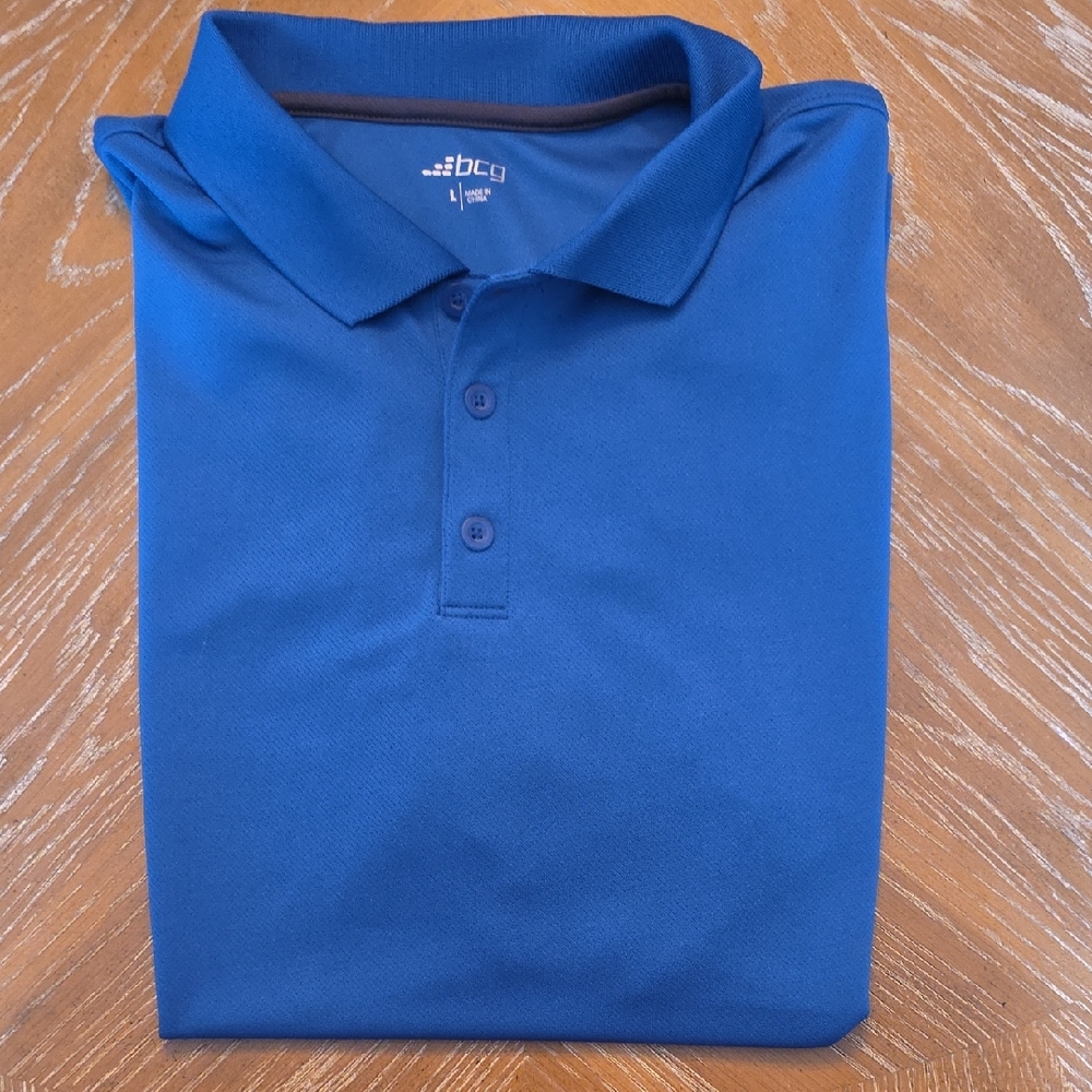 bcg Men’s Bright Blue Polo Shirt